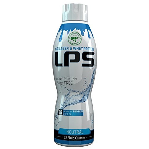 Sugar-Free Liquid Collagen & Whey Protein Supplement Lactose, Soy...