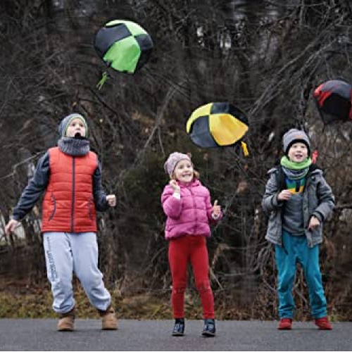Nutty Toys Parachute Toys for Kids - Tangle Free Outdoor Flying Pa...