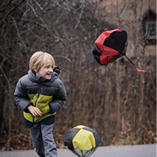 Nutty Toys Parachute Toys for Kids - Tangle Free Outdoor Flying Pa...