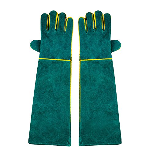 NUZAMAS 1 Pair of Welding Gloves, 58cm/ 23-Inch Length Shoulder Sp...