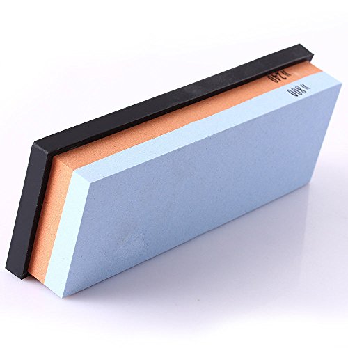 NUZAMAS Premium Knife Sharpening Stone 2 Side Grit 240/800 Whetsto...