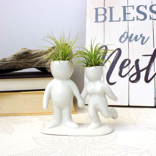 Ceramic People Planters for Air Plants - Air Plant Vase - Table To...