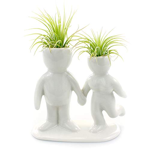 Ceramic People Planters for Air Plants - Air Plant Vase - Table To...