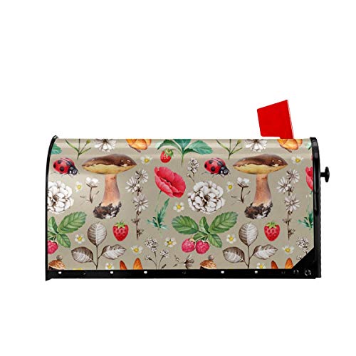 NWUIGE Flowers Berries Mushrooms and Insects Mailbox Covers Magnet...