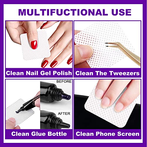 Lint Free Nail Wipes INFILILA Nail Polish Remover 540PCS Super Abs...