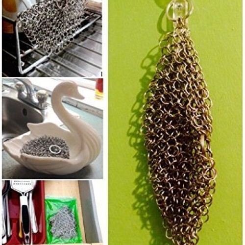 Cast Iron Cleaner. Steel Scrubber - Cookware Cleaner For Skillet, ...