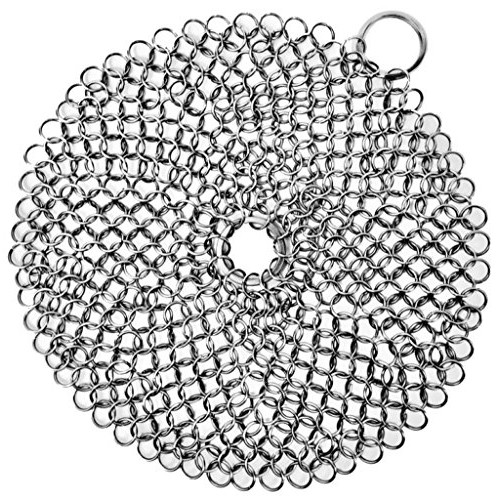 Cast Iron Cleaner. Steel Scrubber - Cookware Cleaner For Skillet, ...