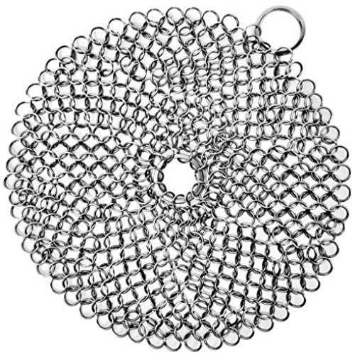 Cast Iron Cleaner. Steel Scrubber - Cookware Cleaner For Skillet, ...