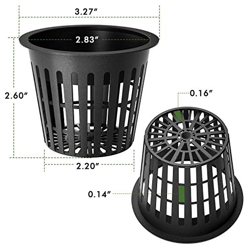 Oak Leaf Hydroponic Cups, 3 Inch Net Pots Cups with Self-Watering ...