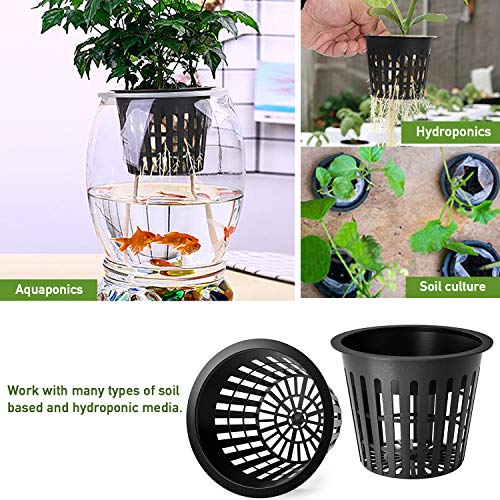 Oak Leaf Hydroponic Cups, 3 Inch Net Pots Cups with Self-Watering ...