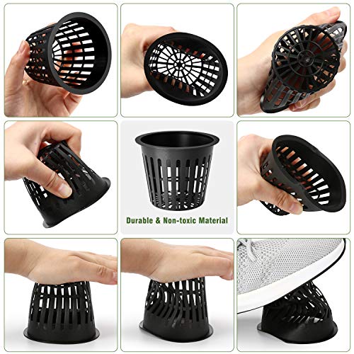 Oak Leaf Hydroponic Cups, 3 Inch Net Pots Cups with Self-Watering ...