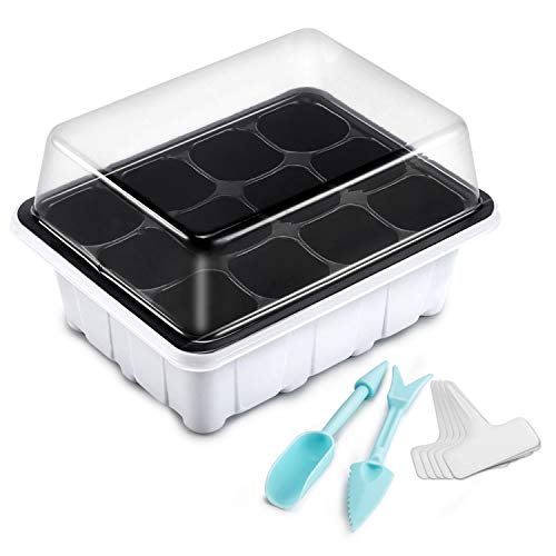 Oak Leaf Seed Starter Tray, 120 Cells Seedling Starter Trays Kit G...