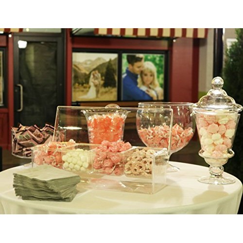 Large Clear Condiment Server Organizer on Ice with Containers and ...