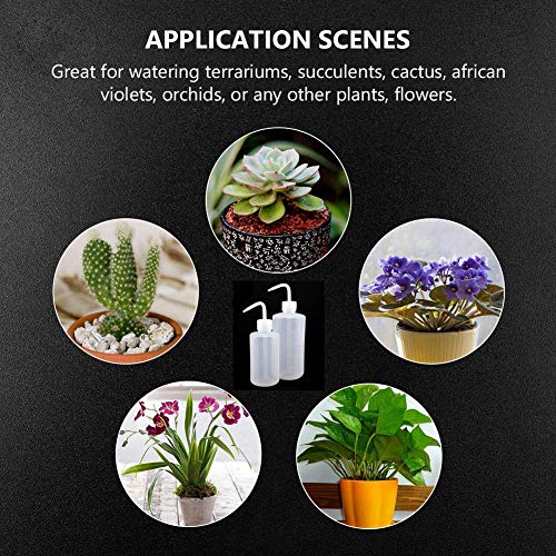 Wash Bottle, OAMCEG 2 Pack LDPE Solvent Squeeze Bottles, Watering ...
