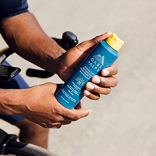 Oars + Alps Hydrating SPF 50 Sunscreen Spray, Naturally Derived Sk...