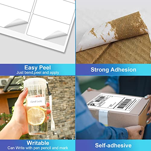 4 x 5 Labels 4 UP Shipping Address Label for Laser & Inkjet Prin...