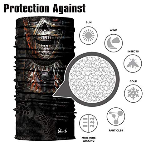 Obacle Skull Face Mask Half Sun Dust Wind Protection 3D Tube Mask ...