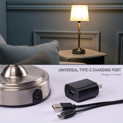 O’Bright Seraph - Cordless LED Table Lamp with Dimmer, Built-in Re...