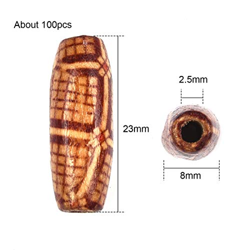 300Pcs Wholesale Natural Painted Wood Beads Round Loose Wooden Bal...