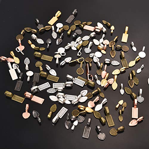 OBSEDE Glue on Bails for Pendants Jewelry Making Necklace Earring ...