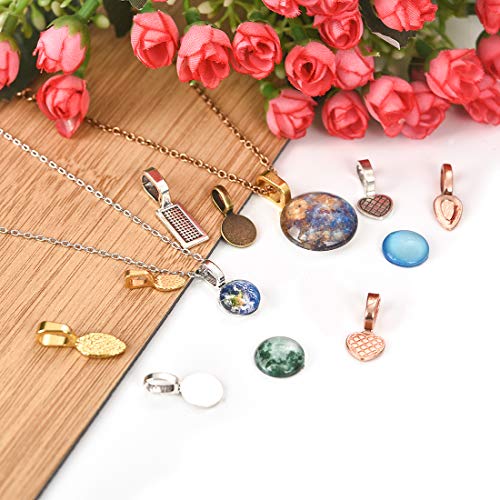 OBSEDE Glue on Bails for Pendants Jewelry Making Necklace Earring ...