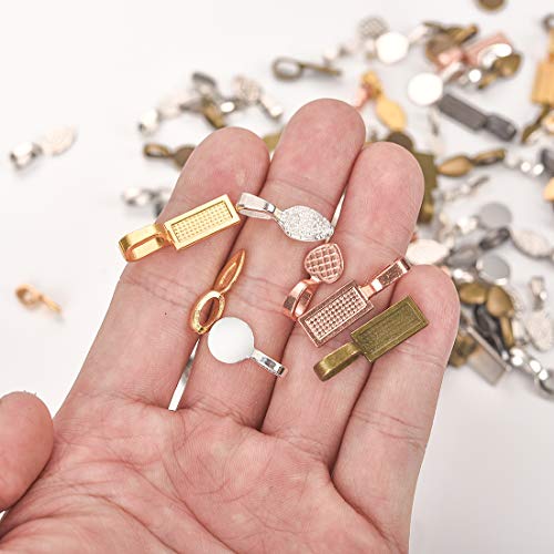 OBSEDE Glue on Bails for Pendants Jewelry Making Necklace Earring ...