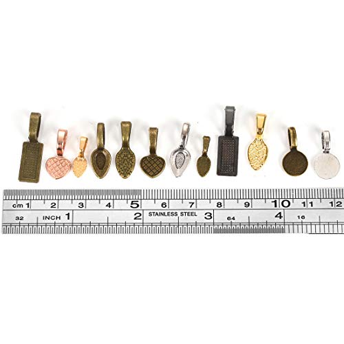 OBSEDE Glue on Bails for Pendants Jewelry Making Necklace Earring ...