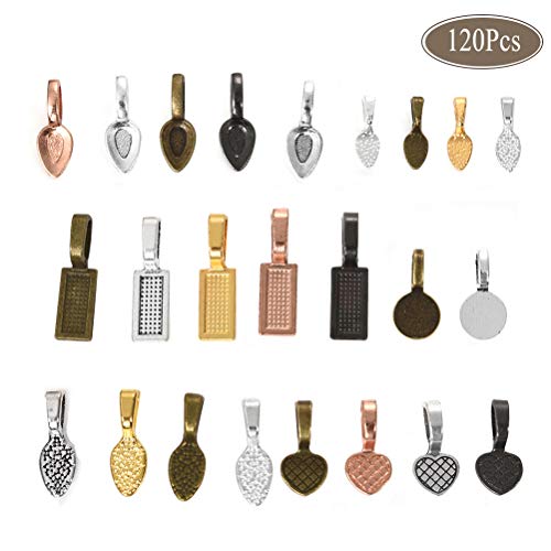 OBSEDE Glue on Bails for Pendants Jewelry Making Necklace Earring ...