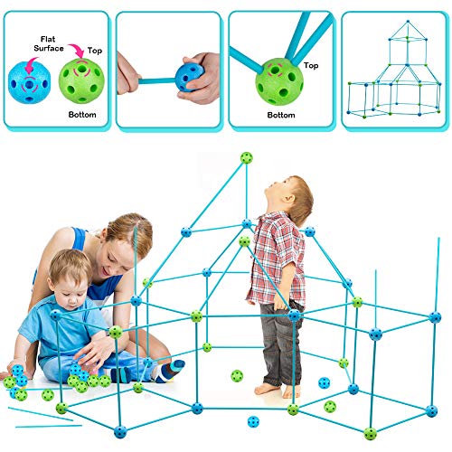 Obuby Kids Construction Fort Building Kit 120 Pieces Ultimate Fort...