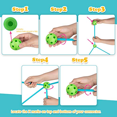 Obuby Kids Construction Fort Building Kit 120 Pieces Ultimate Fort...