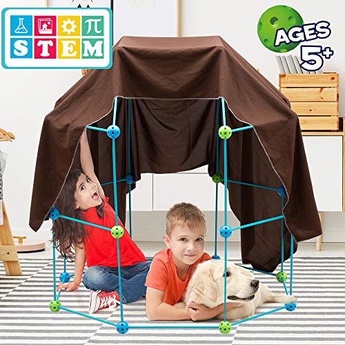 Obuby Kids Construction Fort Building Kit 120 Pieces Ultimate Fort...