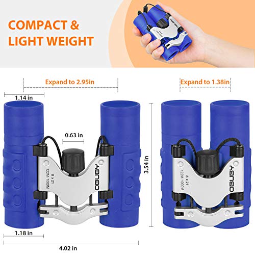 Obuby Real Binoculars for Kids Gifts for 3-12 Years Boys Girls 8x2...