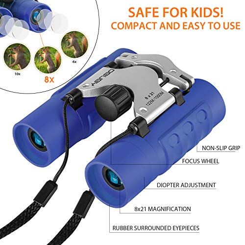 Obuby Real Binoculars for Kids Gifts for 3-12 Years Boys Girls 8x2...