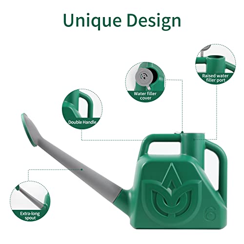 Watering Can for Outdoor Plants, 1.5 Gallon Plastic Watering Cans ...