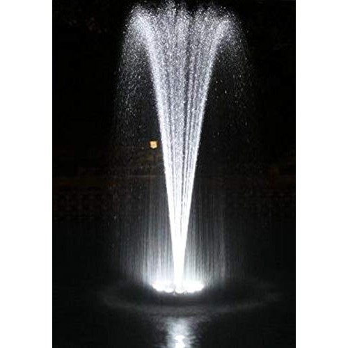 Ocean Mist Small Floating Fountain with 48 White LED Lights and 60...
