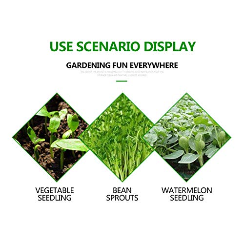 10 Pack of Durable Black Plastic Growing Trays Without Drain Hole...