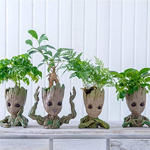 Baby Groot Flowerpot Kids Gift Figurines Tree People Cute Model To...