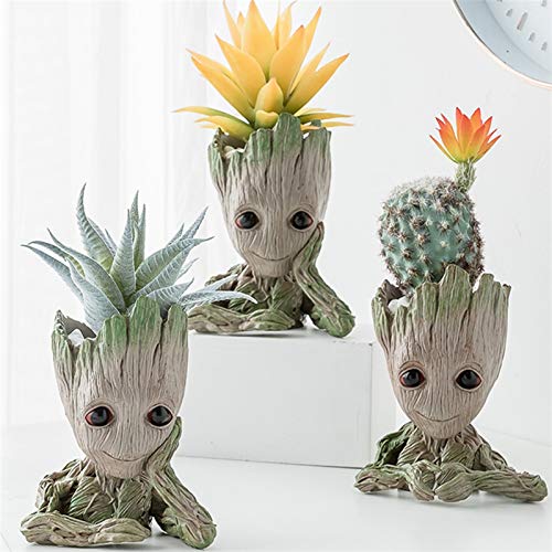 Baby Groot Flowerpot Kids Gift Figurines Tree People Cute Model To...