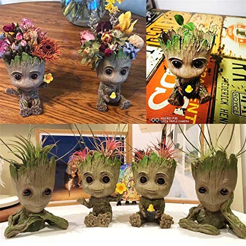 Baby Groot Flowerpot Kids Gift Figurines Tree People Cute Model To...