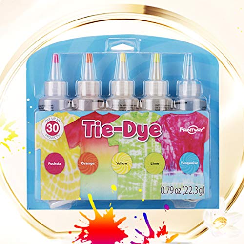 Tie Dye DIY Kit, Colors Tie Dye Shirt Fabric Dye for Women, Kids, ...