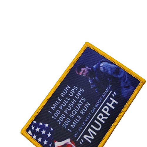 Murph Embroidery Patches, 4 Pieces Custom Personalized Military Ba...