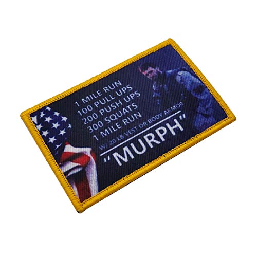 Murph Embroidery Patches, 4 Pieces Custom Personalized Military Ba...