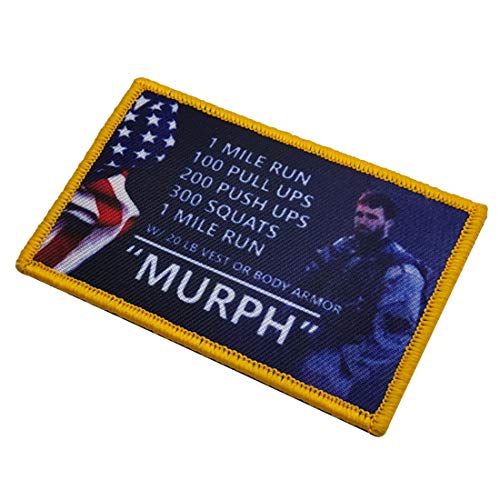 Murph Embroidery Patches, 4 Pieces Custom Personalized Military Ba...