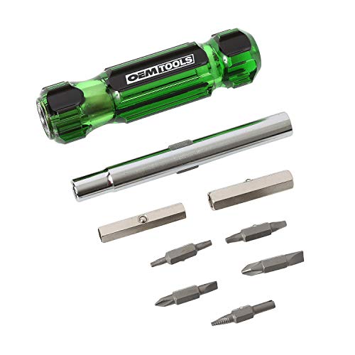 OEMTOOLS 22588 13-in-1 Multi-bit Screwdriver, Nut Driver and Schra...