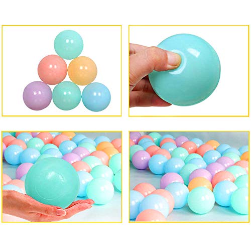 Oenbopo 100 Pcs/Set Colorful Ocean Ball Soft Plastic Sea Balls Bab...