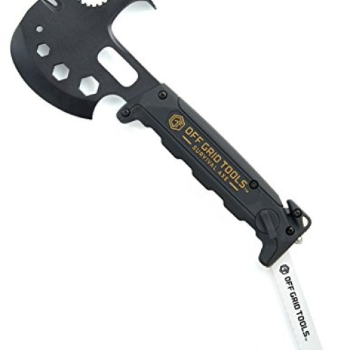 Off Grid Tools Survival Axe Ultimate Outdoor Multitool-Hatchet Ham...