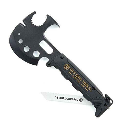 Off Grid Tools Survival Axe Ultimate Outdoor Multitool-Hatchet Ham...