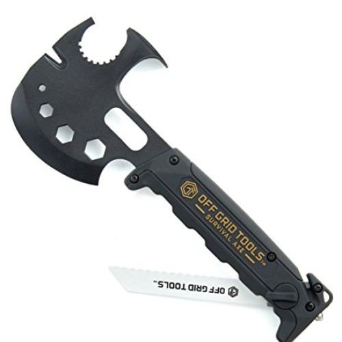 Off Grid Tools Survival Axe Ultimate Outdoor Multitool-Hatchet Ham...