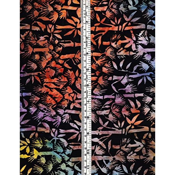 1 Yard Bamboo Batik by Island Batik Hand-dyed 100% Cotton Quilt Fa...