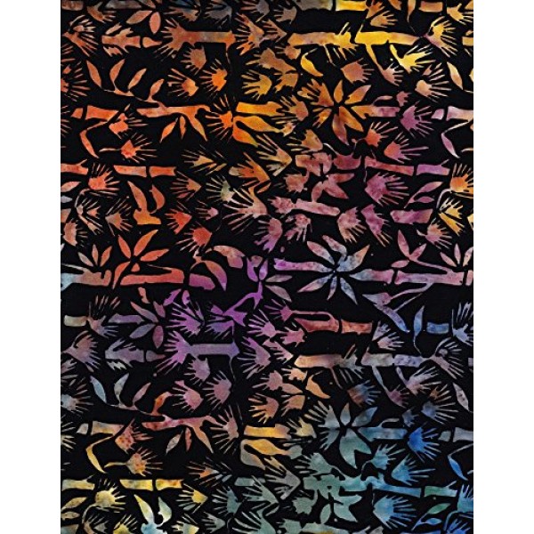 1 Yard Bamboo Batik by Island Batik Hand-dyed 100% Cotton Quilt Fa...